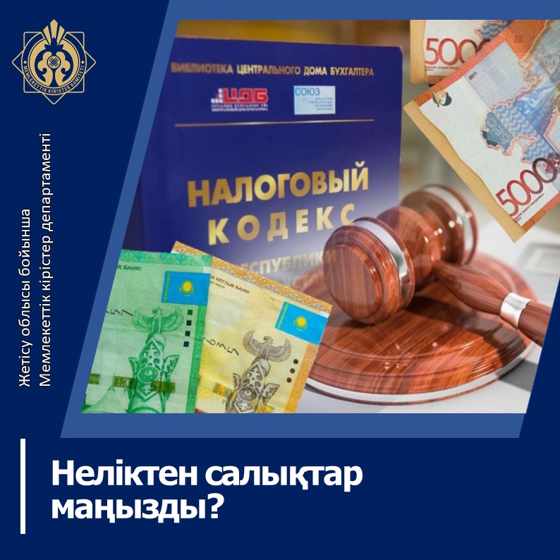 Неліктен салықтар маңызды?