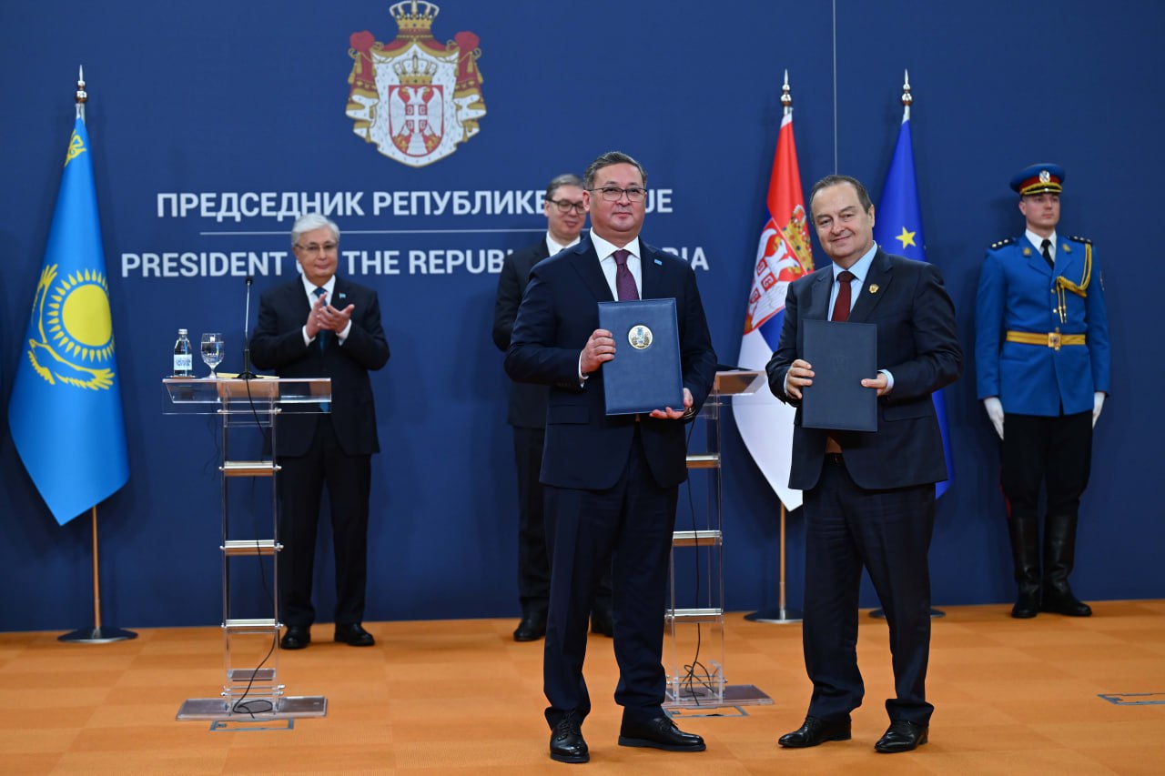 Қазақстан Президентінің Сербияға ресми сапары: Тараптар алдағы уақытта екіжақты сауда-саттық көлемін ұлғайтуға және жеткізілетін тауар түрлерін кеңейтуге ниетті екенін растады