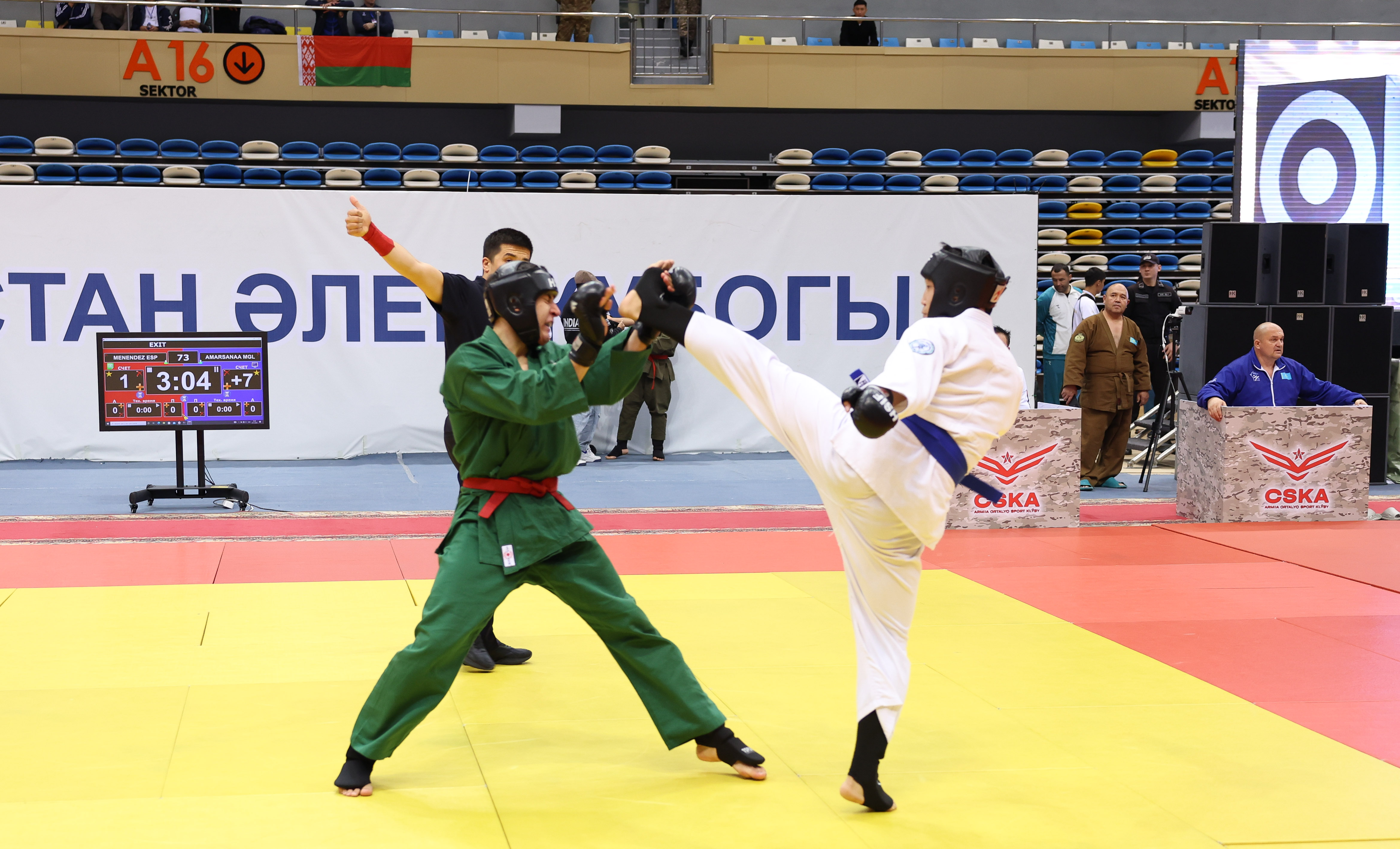 Астанада Қазақстан Қорғаныс министрінің жүлделері үшін қоян-қолтық ұрыстан әлем кубогы финалының салтанатты ашылуы өтті