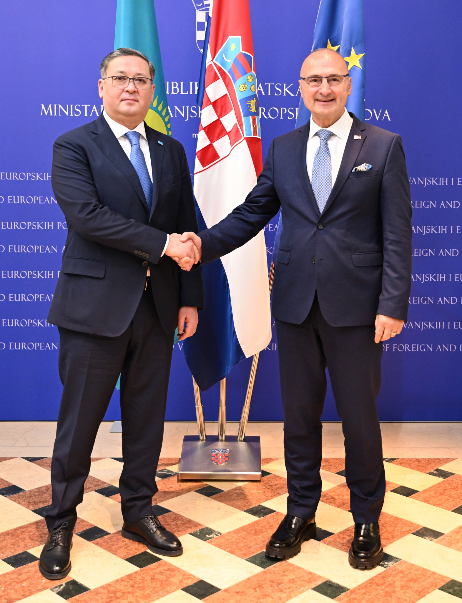 The Minister of Foreign Affairs of Kazakhstan Makes First Official Visit to Croatia