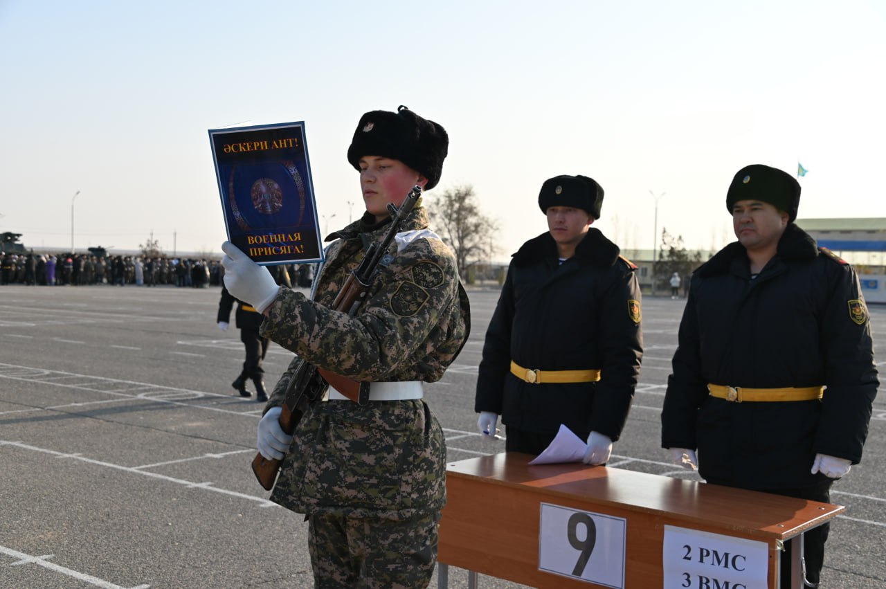 Маңғыстауда әскери ант қабылдау рәсімі салтанатты  түрде өтті