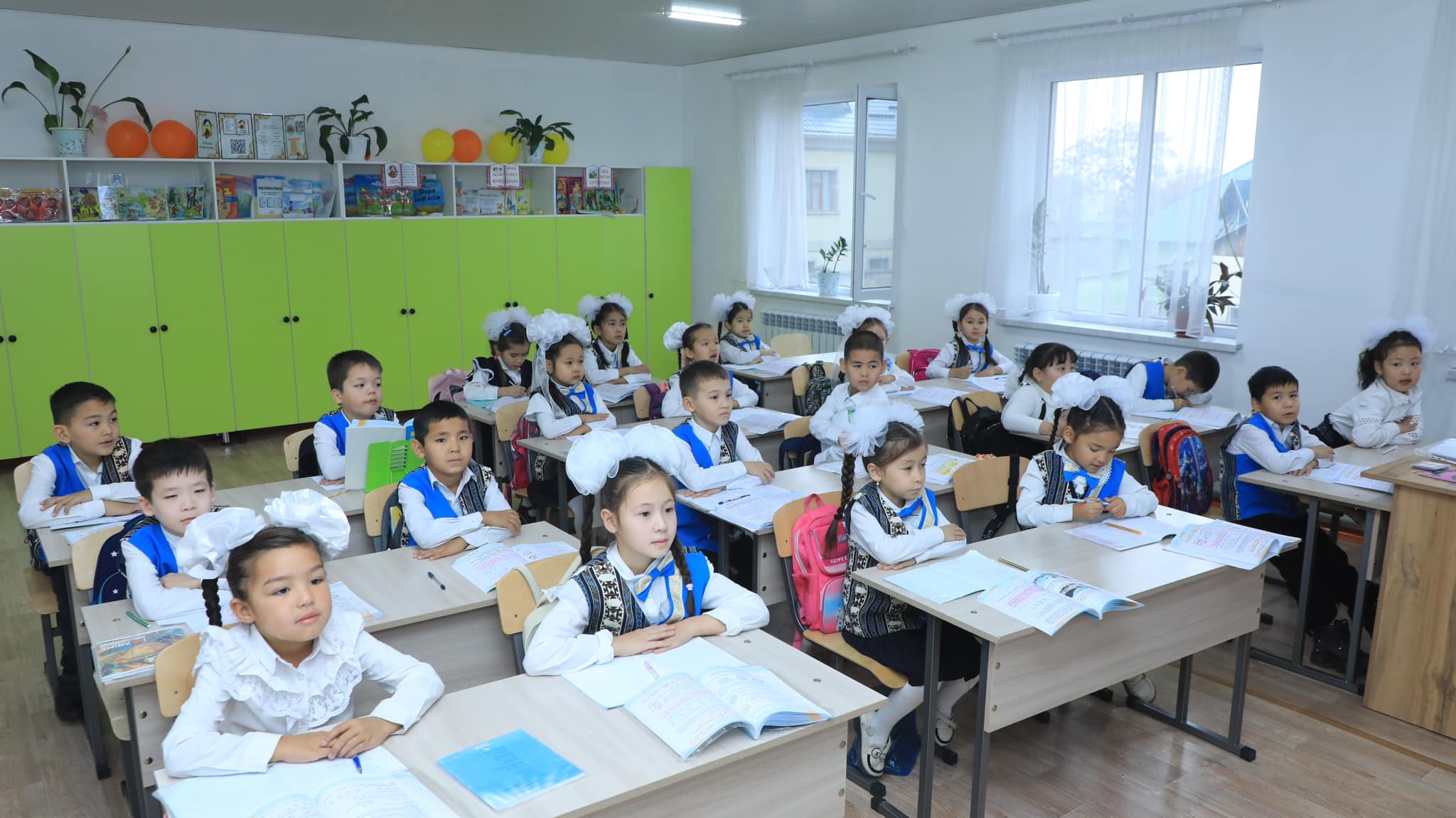 ТҮРКІСТАН: АРЫСТА 120 ОРЫНДЫҚ БАСТАУЫШ МЕКТЕПТІҢ ЛЕНТАСЫ ҚИЫЛДЫ