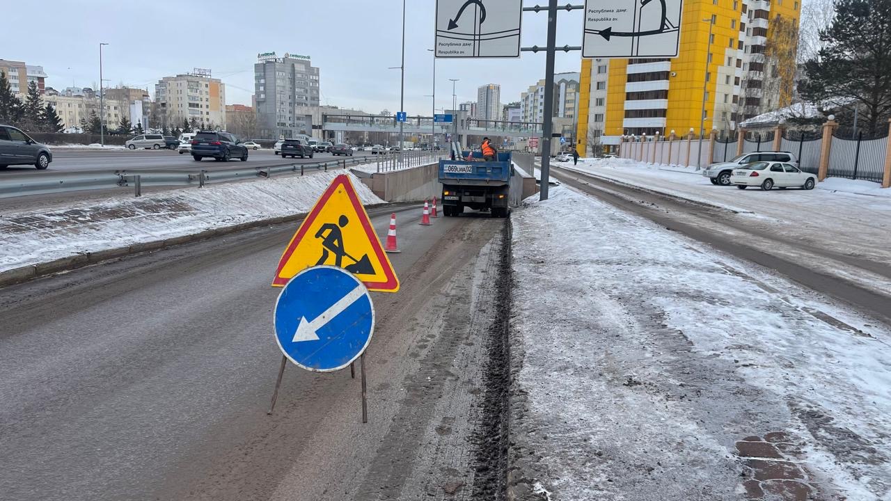 Туннель между Бараева и Республикой частично перекроют в Астане