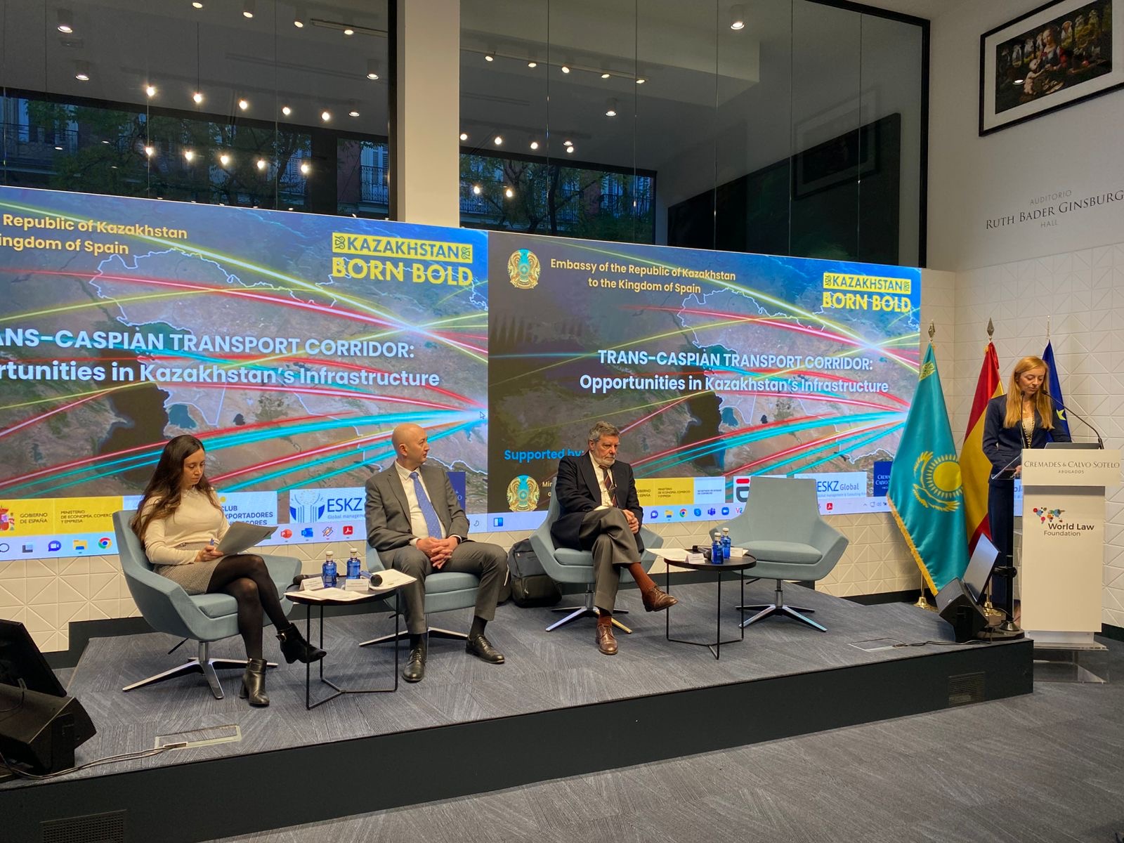 Oportunidades del Corredor de Transporte Transcaspio presentadas en Madrid como parte de la campaña “Born Bold”