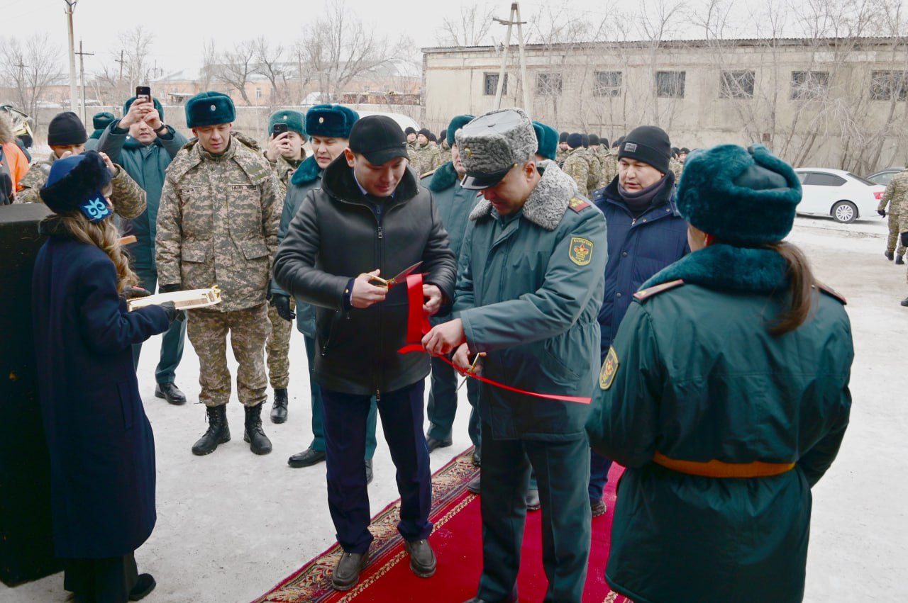 В городе Щучинск презентован специальный вагон сопровождения воинских грузов