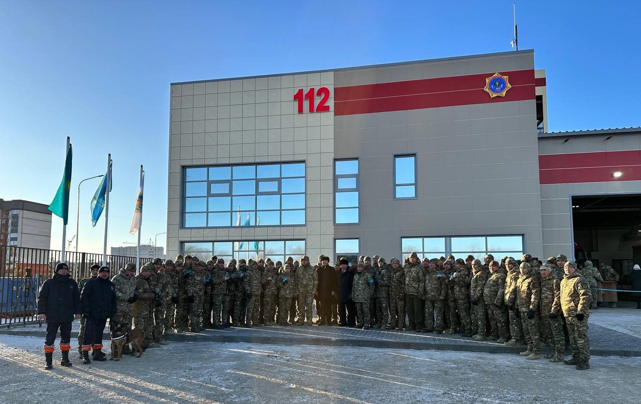 Глава МЧС открыл новую пожарную часть в городе Актобе