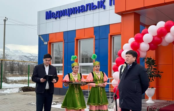 ТҮЛКІБАС АУДАНЫНДА ЖАҢА МЕДИЦИНАЛЫҚ ПУНКТ ПАЙДАЛАНУҒА БЕРІЛДІ