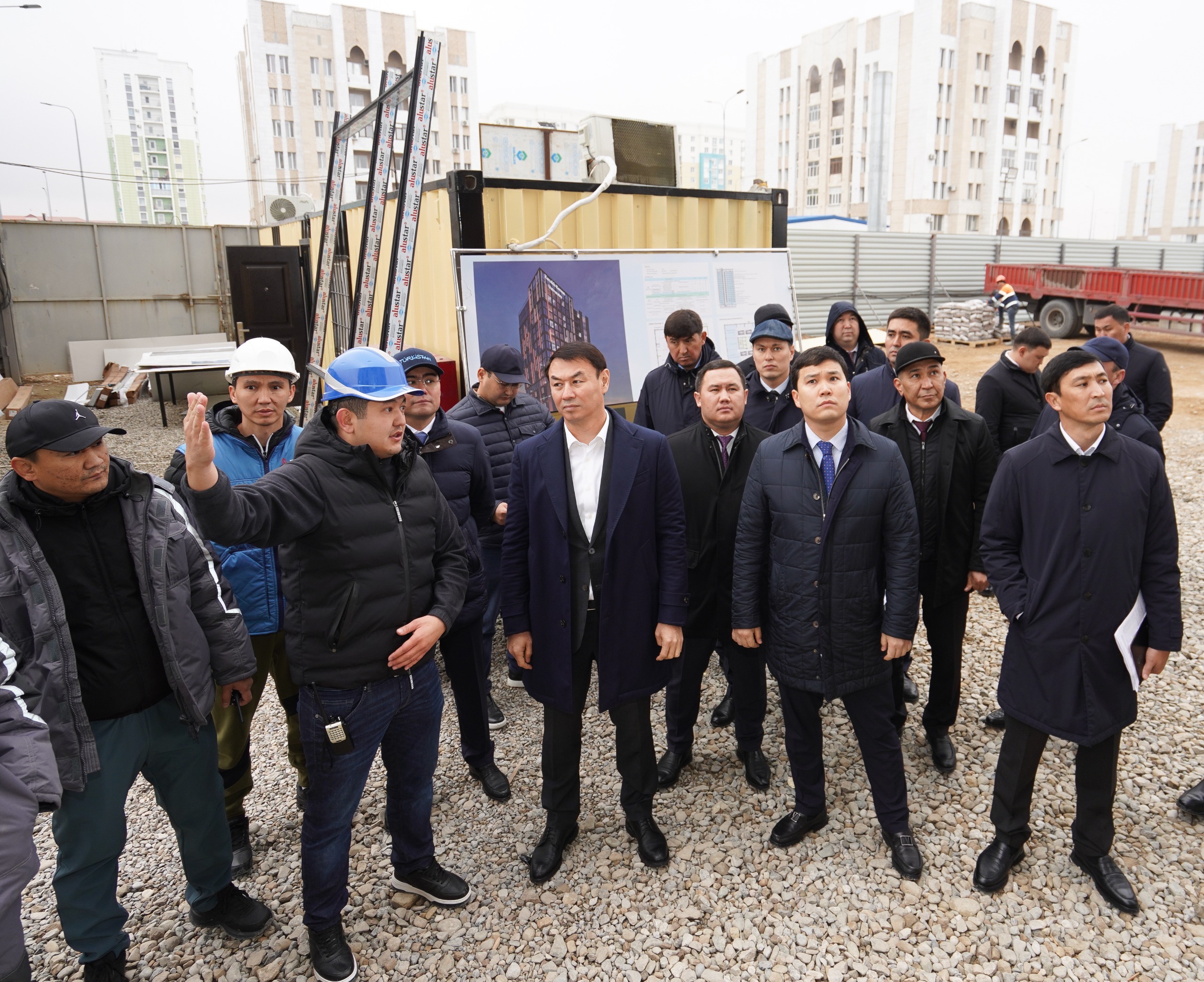 ДАРХАН САТЫБАЛДЫ ҚАЗАҚ-КОРЕЙ БІРЛЕСКЕН БІЛІМ ОРДАСЫНЫҢ ҚҰРЫЛЫС АЛАҢЫНДА БОЛДЫ