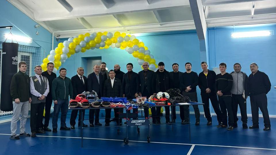 Новое оборудование для бокса и борьбы установили в спортзалах трёх сёл Бухар-Жырауского района