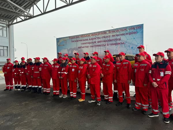 ТУРКЕСТАН: САНАВИАЦИЯ ПОПОЛНИЛАСЬ 15 НОВЫМИ АВТОМОБИЛЯМИ СКОРОЙ ПОМОЩИ