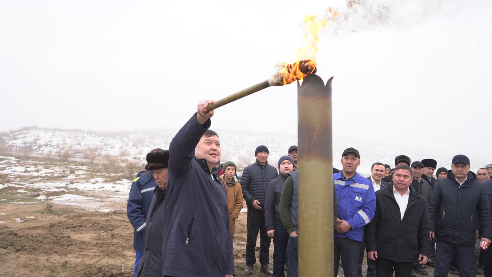 ШАРДАРА: АҚБЕРДІ ЕЛДІ МЕКЕНІНЕ ГАЗ БЕРІЛДІ