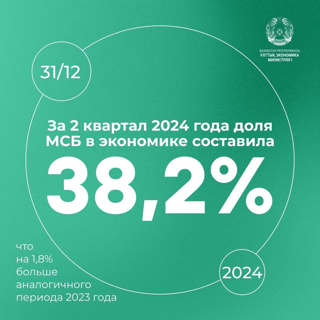 Жыл саны – ШОБ үлесі 38,2%
