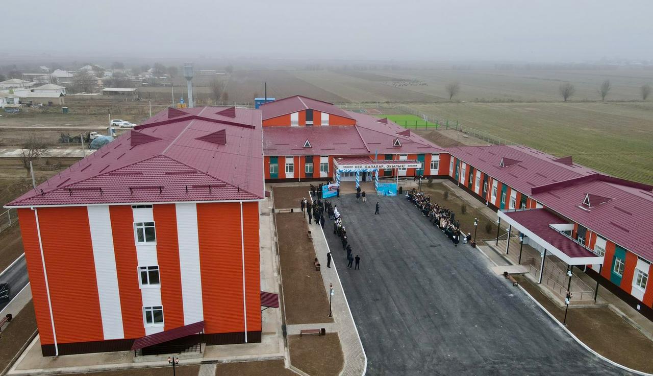 ТУРКЕСТАН: В КЕЛЕСЕ ВВЕЛИ В ЭКСПЛУАТАЦИЮ ШКОЛУ НА 300 МЕСТ