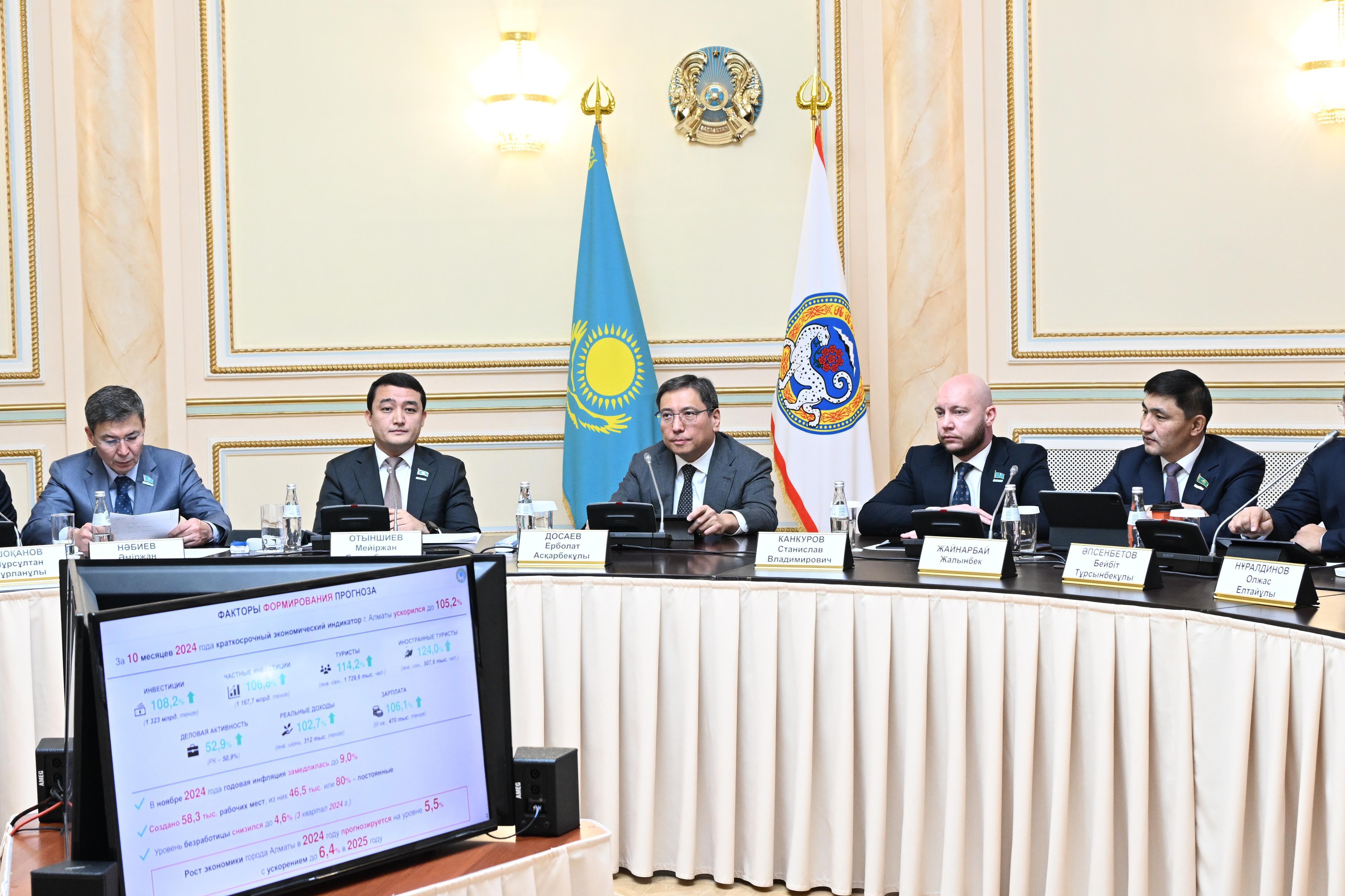 Мәслихат депутаттары алдағы үш жылға арналған Алматы қаласының бюджетін қолдады