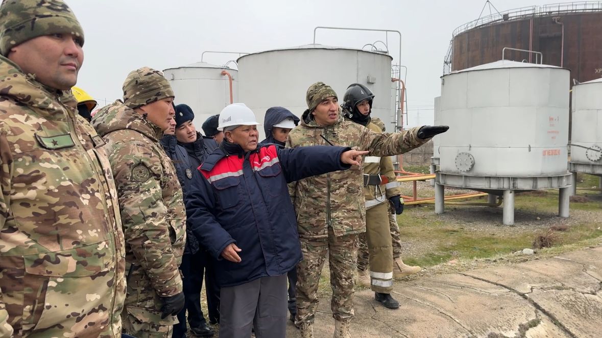«Тараз Энерго Центр» АҚ ғимаратында өрт-тактикалық жаттығулар өткізілді