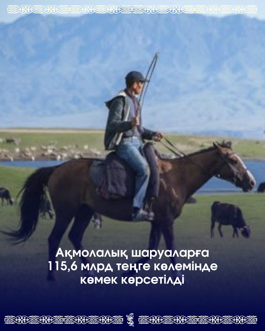 Ақмола облысының шаруаларына 115,6 млрд теңге мемлекеттік қолдау көрсетілді