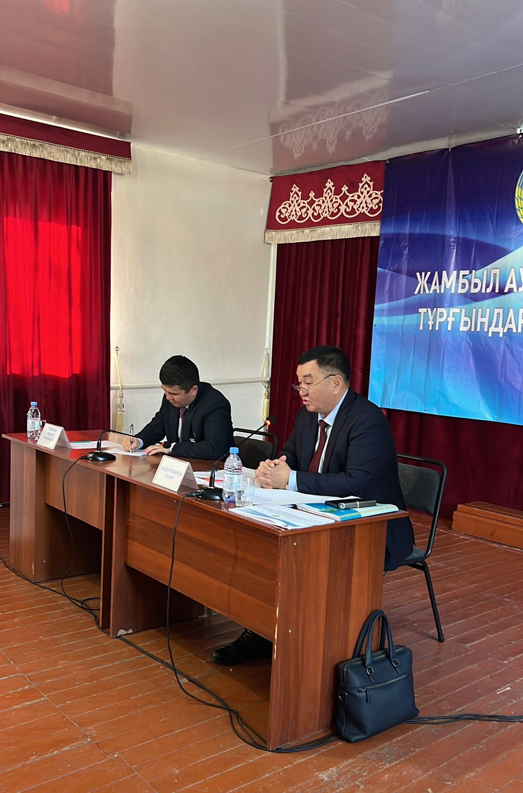 Отчет акима Жамбылского района