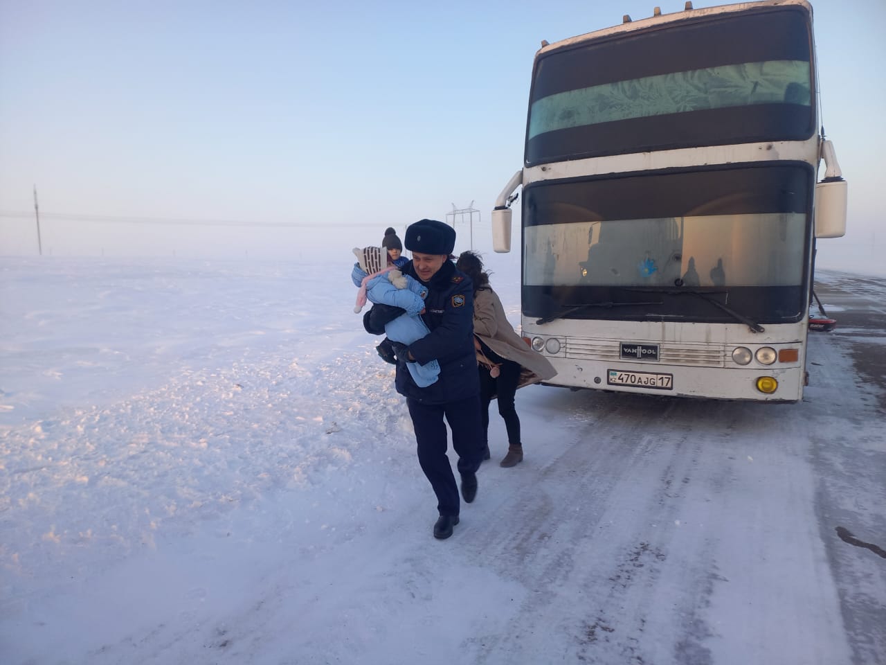 Ақмолалық құтқарушылардың қақаған аяздағы құтқару жұмыстары