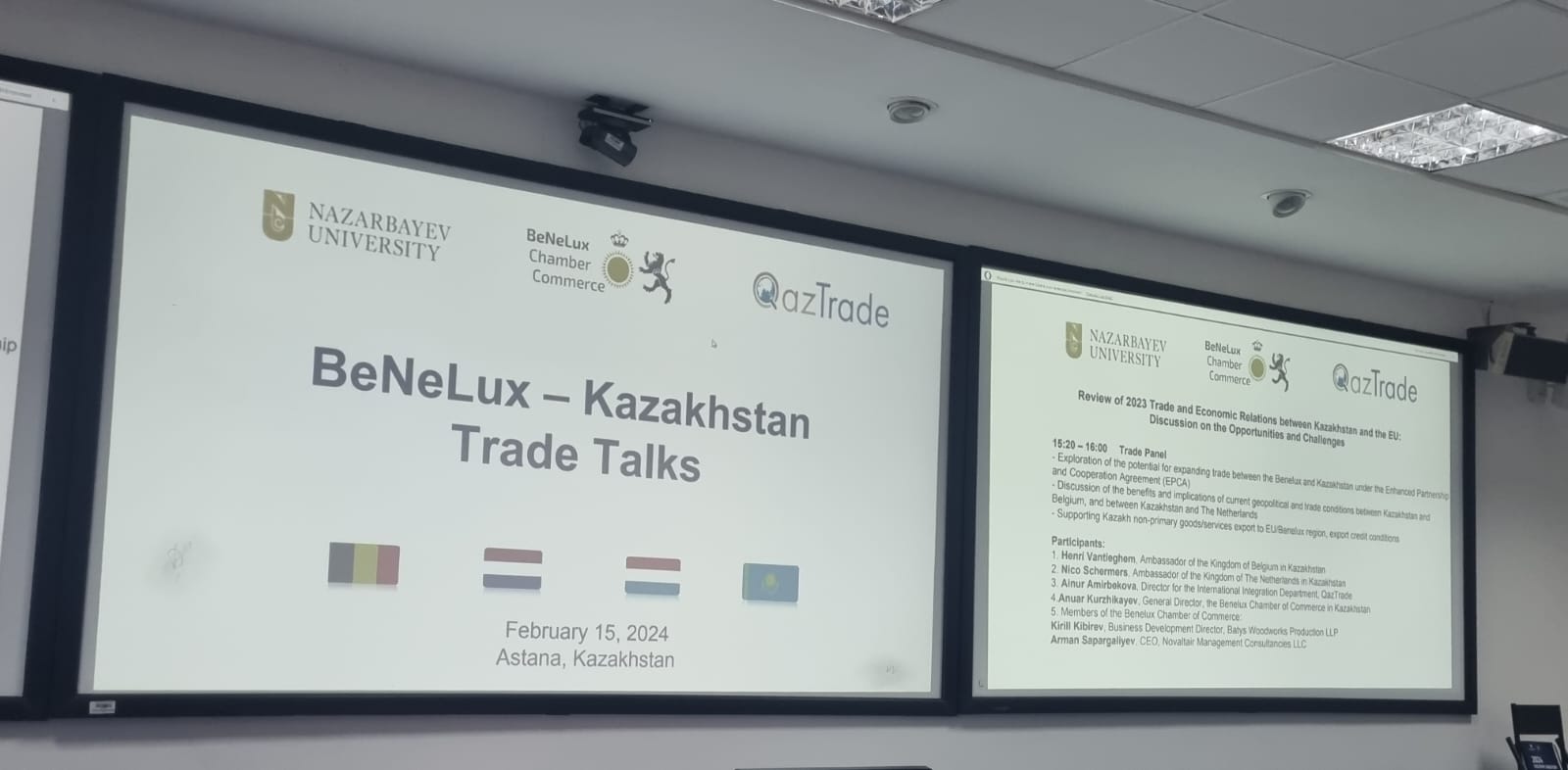 Kazakhstan and the Benelux countries are interested in expanding their trade and investment partnership