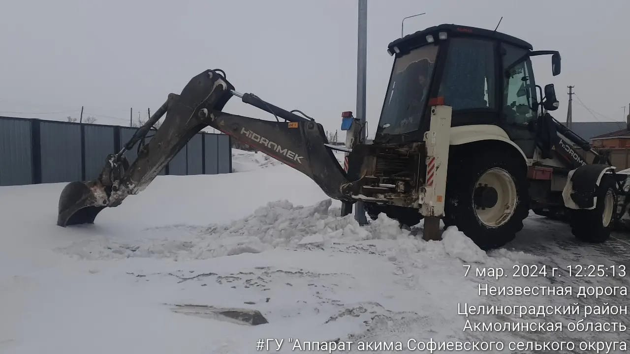 Очистка  водопропускных труб от снега.
