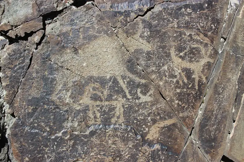 Petroglyphs "Karasai" (early Bronze Age - Middle Ages)