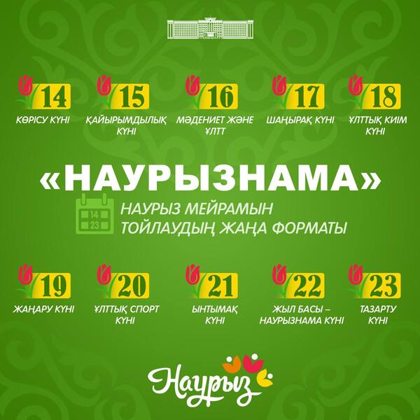 «Наурызнама» – новый формат празднования Наурыз мейрамы в Казахстане.
