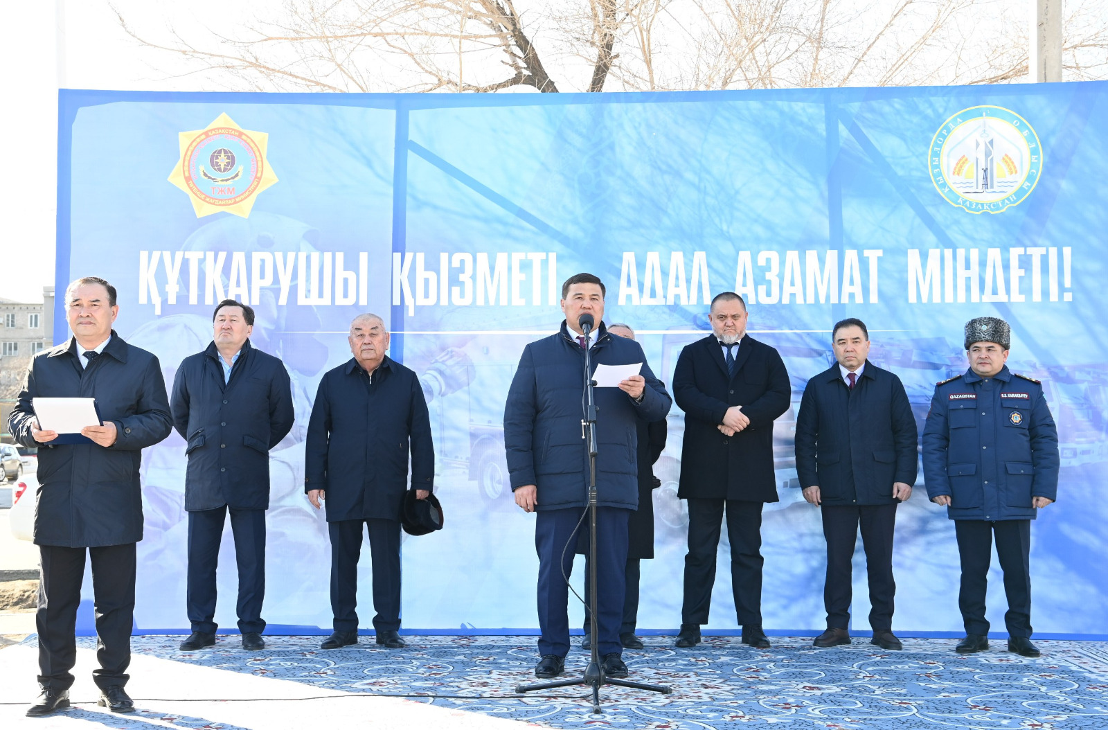 Төтенше жағдайлар департаментіне өрт сөндіру автокөліктері табысталды