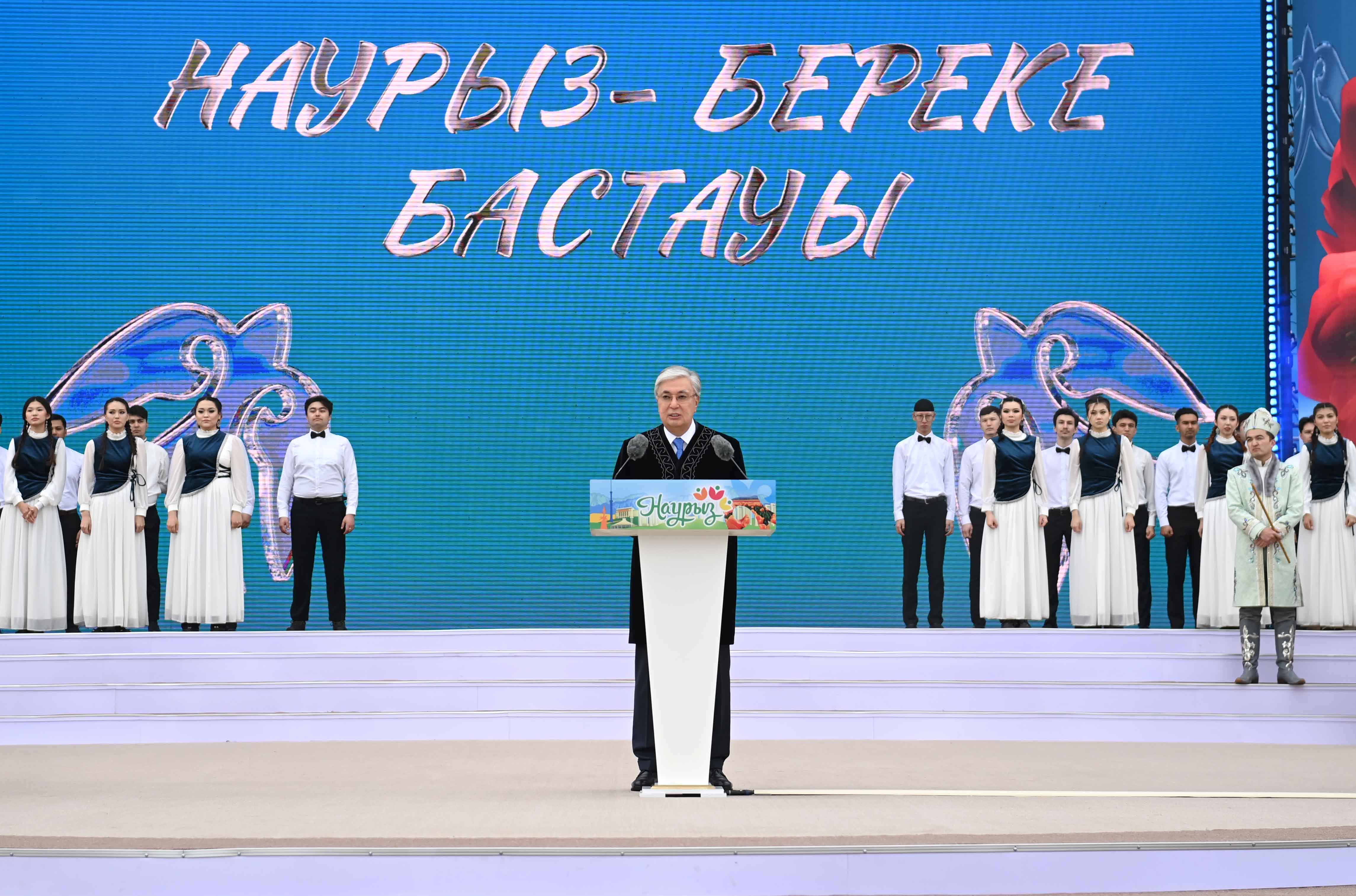 The President congratulated Kazakhstanis on the Nauryz holiday