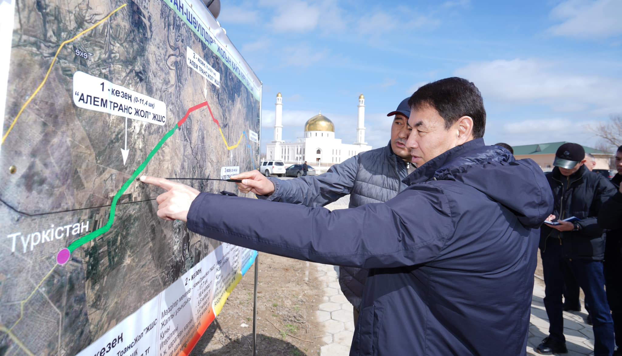 ТУРКЕСТАН: ПРОДОЛЖАЕТСЯ СТРОИТЕЛЬСТВО АВТОДОРОГИ «ТУРКЕСТАН-ШАУЛЬДЕР»