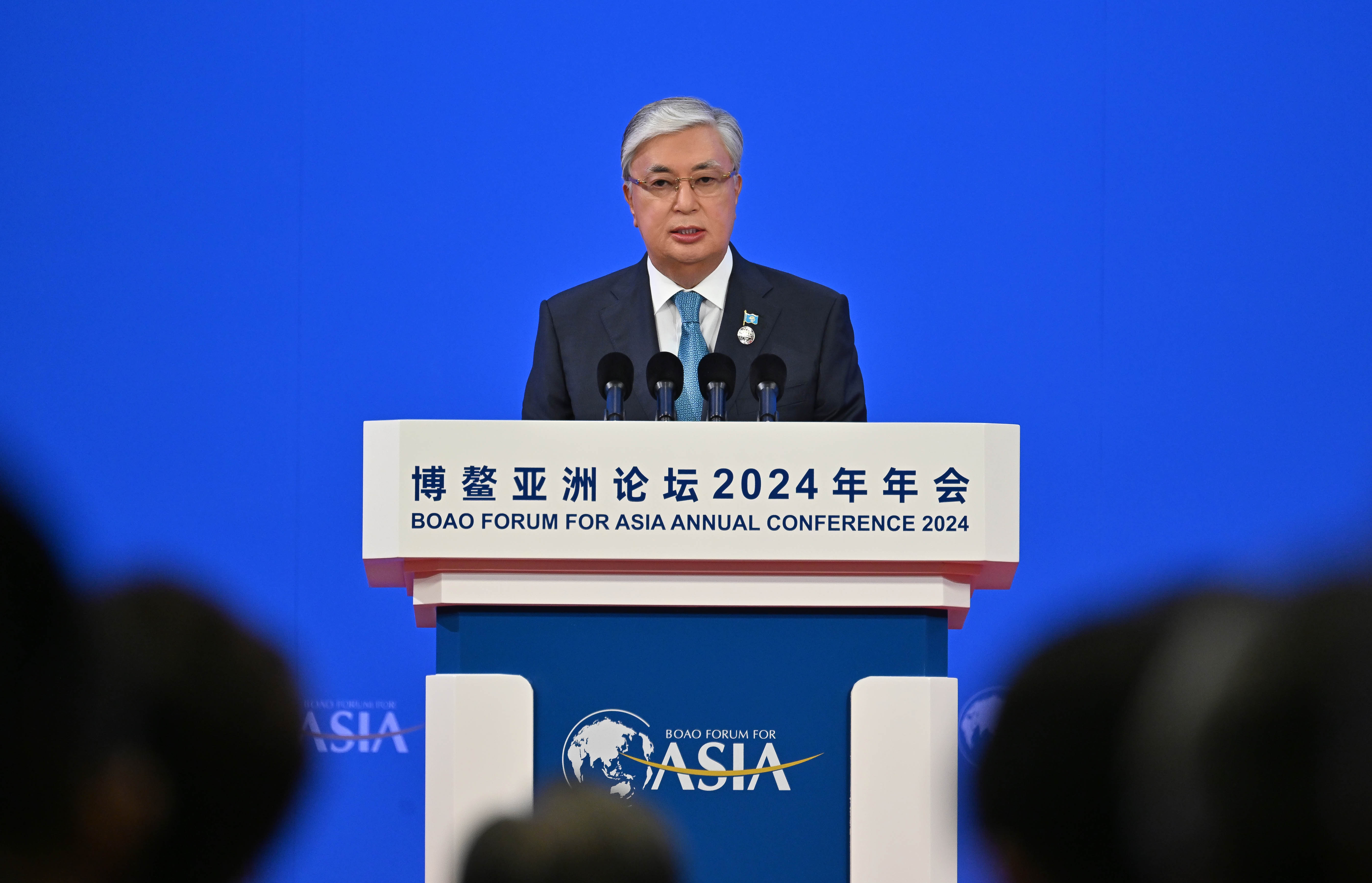 Il Presidente del Kazakhstan Kassym-Jomart Tokayev è intervenuto alla sessione plenaria del Boao Asian Forum