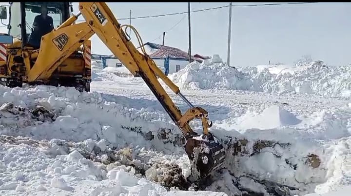 Противопаводковые мероприятия в селе Рахымжана Кошкарбаева