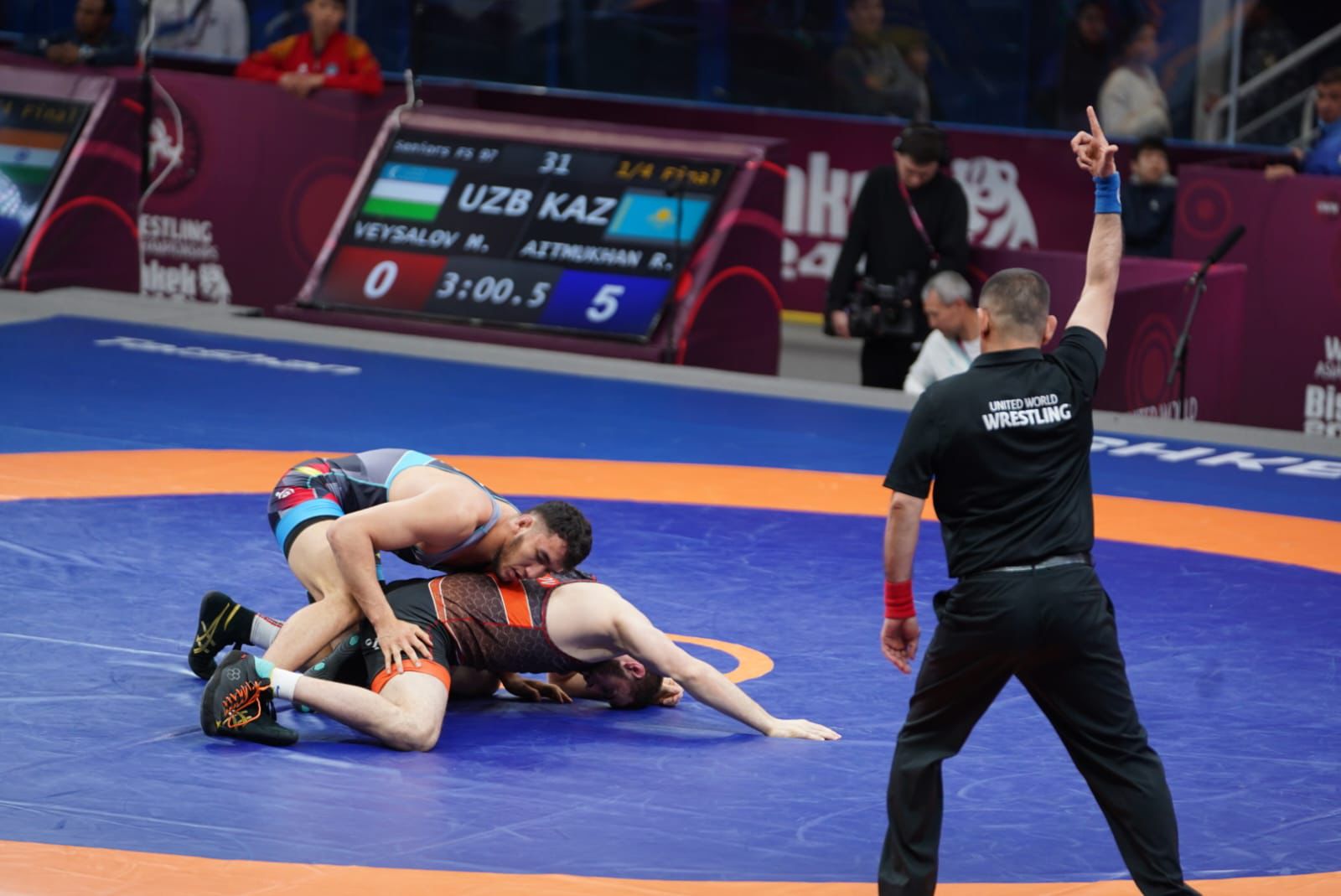 Столичный борец получил путевку в финал чемпионата Азии в Бишкеке