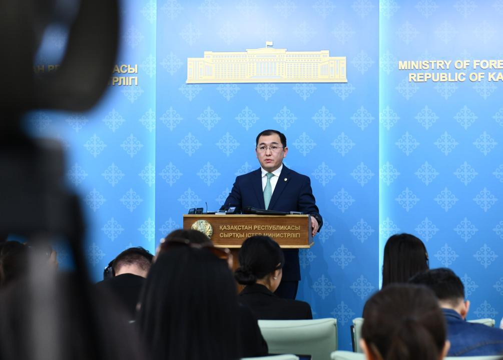 Брифинг официального представителя МИД Казахстана А.С. Смадиярова, Астана, 15 апреля 2024 года