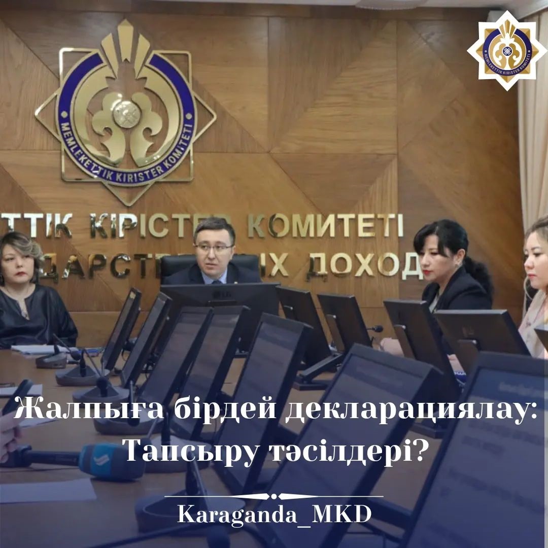 Жалпыға бірдей декларациялау: Тапсыру тәсілдері?