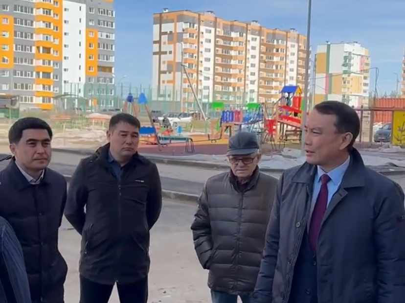 The mayor of the city M. Zhundubaev inspected the completion of the construction of a loan house in the Airport 45/3 microdistrict.