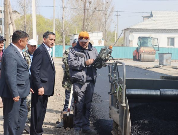 6 streets are being repaired in kogalykol village