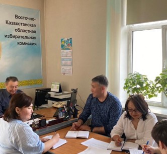 Очередное заседание  Восточно-Казахстанской областной избирательной комиссии