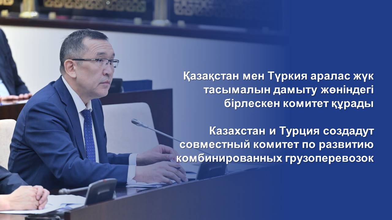 Казахстан и Турция создадут совместный комитет по развитию комбинированных грузоперевозок