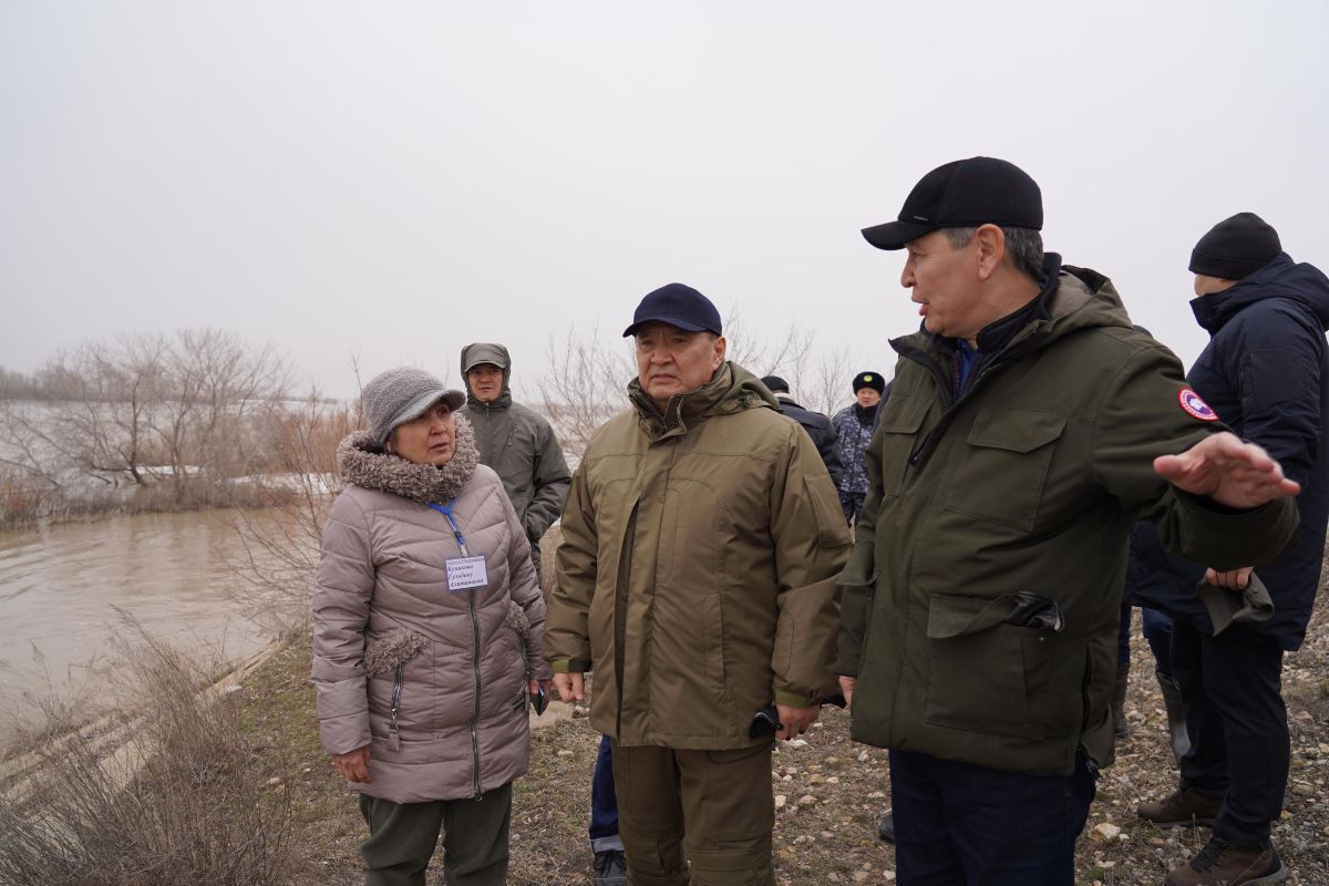 Ақмола облысының әкімі Нұра өзенінің арнасы бойындағы су қозғалысын тексерді