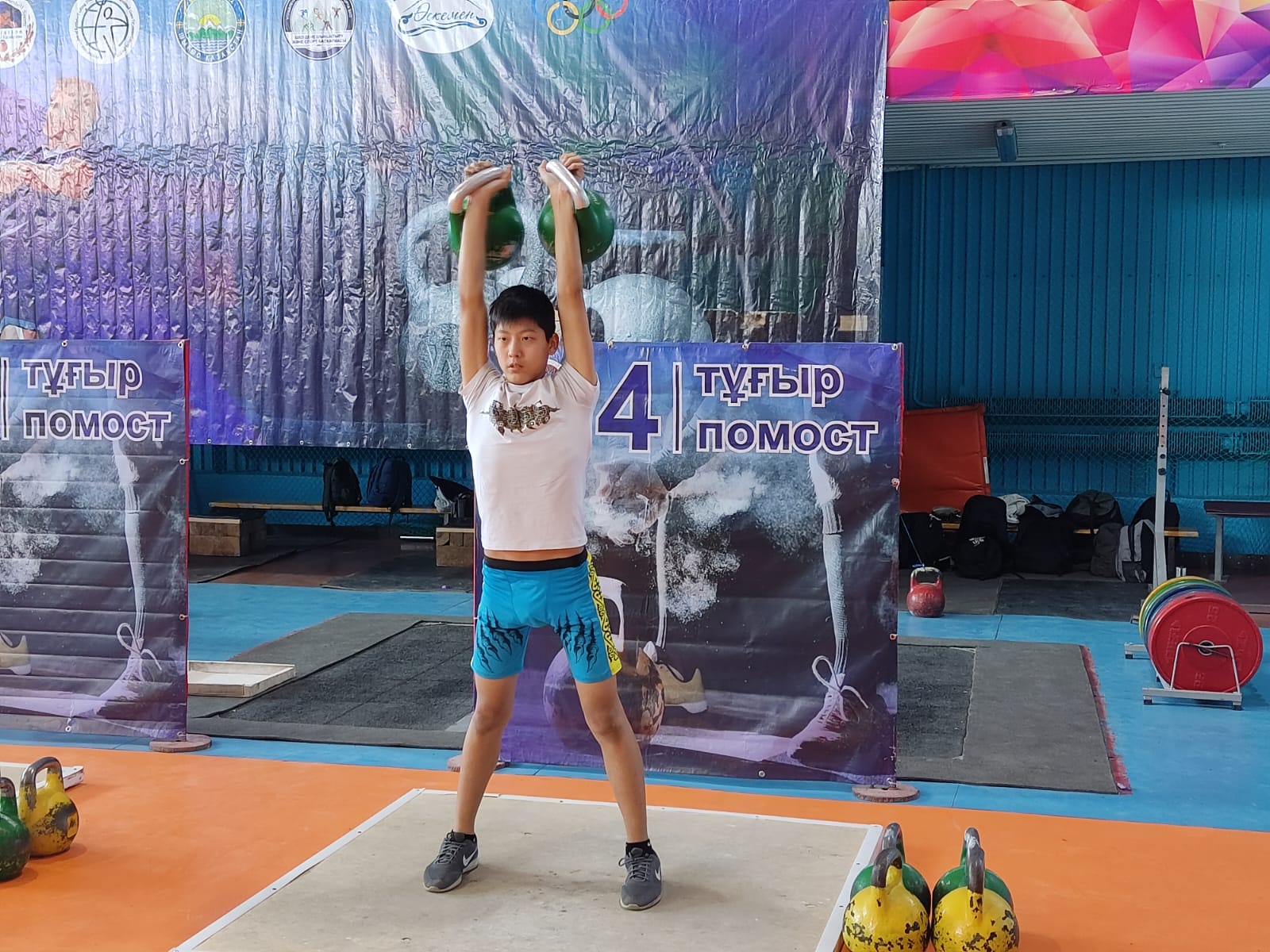 Чемпионат Восточно-Казахстанской области по гиревому спорту среди мужчин и женщин в упражнении толчок