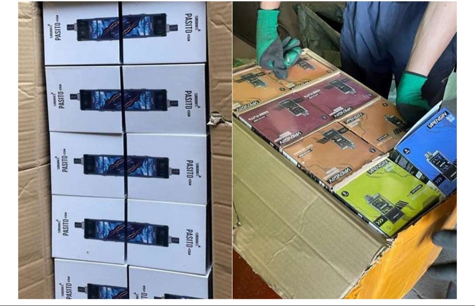 Customs officers of Kazakhstan prevented an attempt to import 27 tons of electronic cigarettes.