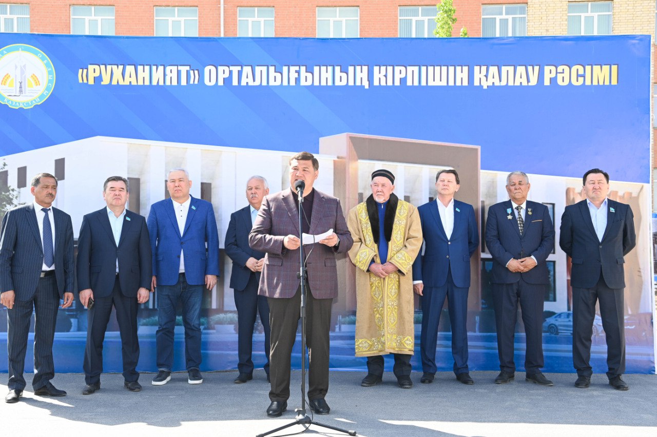 Сырдария ауданында тәулік бойы жұмыс істейтін кітапханасы бар "Руханият" орталығының іргетасы қаланды