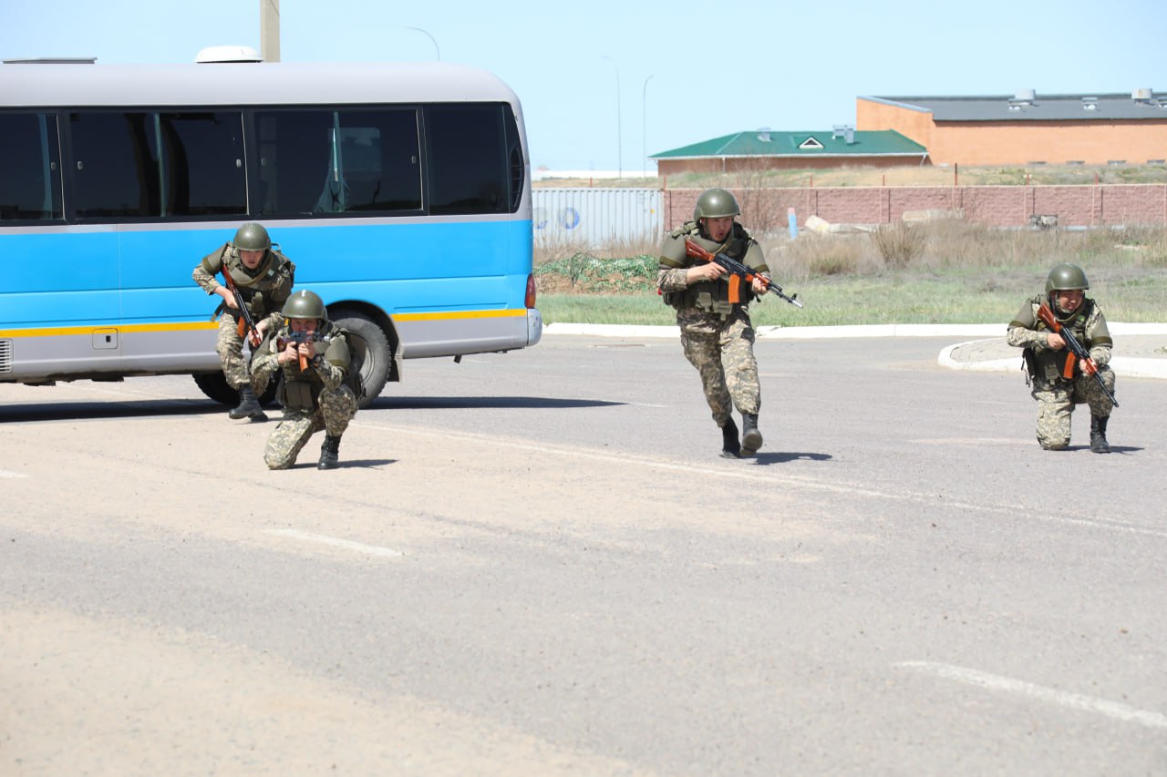 Астанада әскери міндеттілермен тактикалық-арнайы оқу-жаттығу өтті