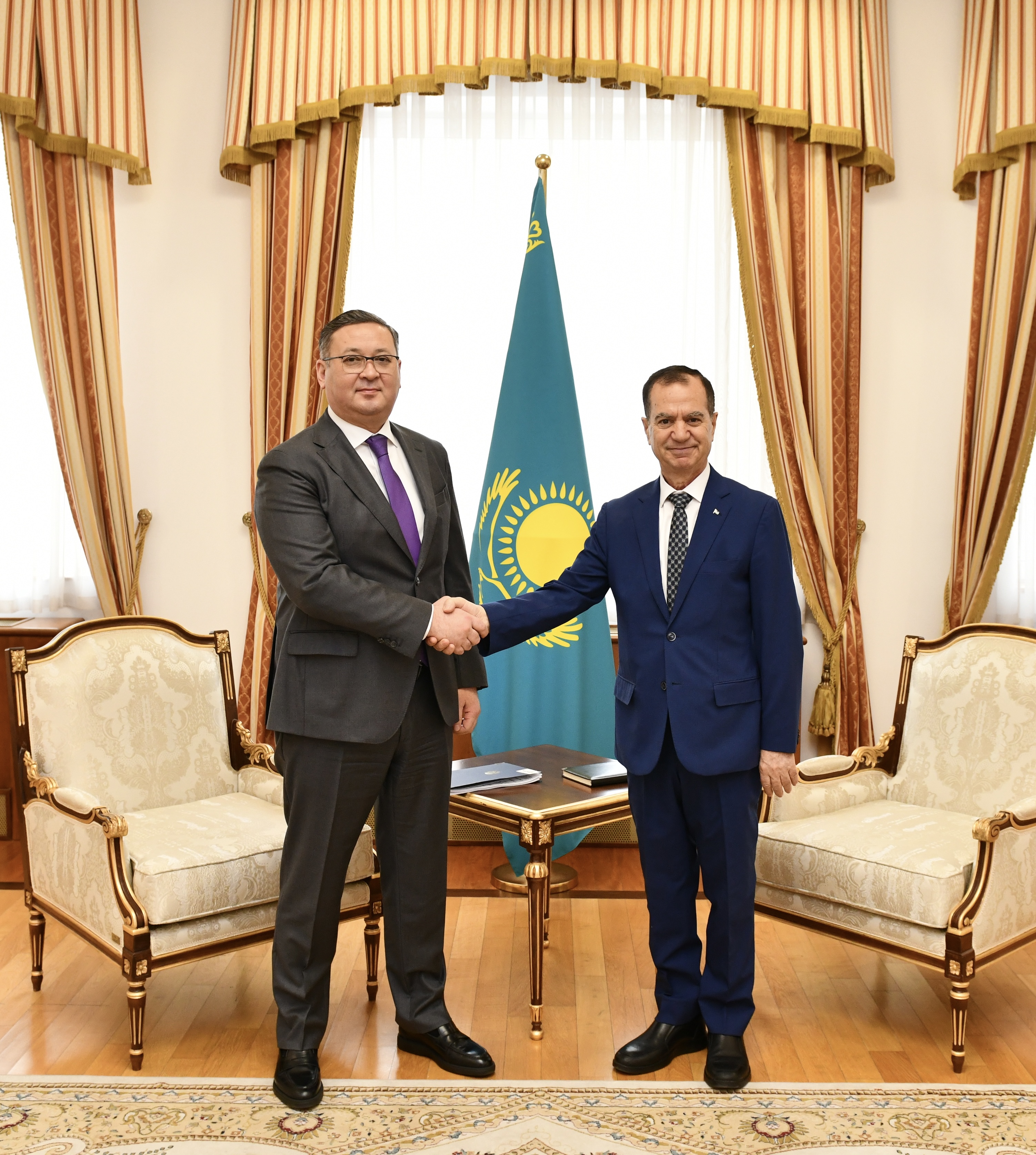 Глава МИД РК принял Дуайена  дипломатического корпуса в Казахстане