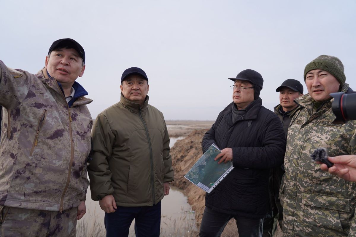 В селе Талапкер проводятся противопаводковые мероприятия