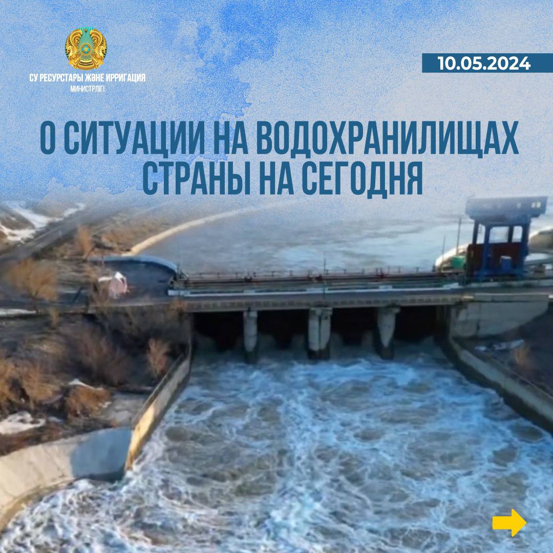О ситуации на водохранилищах страны на сегодня
