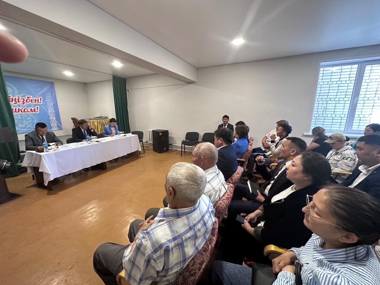 Встреча акима района Самар с населением Мариногорского сельского округа