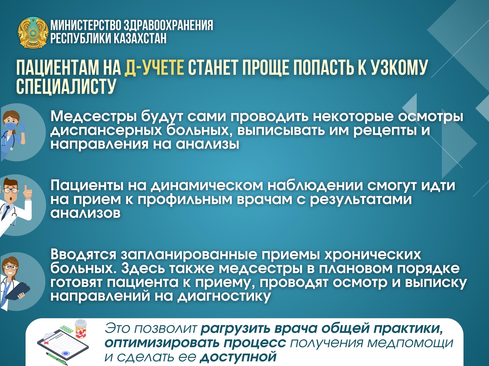 ПАЦИЕНТАМ  НА ДИСПАНСЕРНОМ УЧЕТЕ  СТАНЕТ ПРОЩЕ ПОПАСТЬ К УЗКИМ  СПЕЦИАЛИСТАМ  