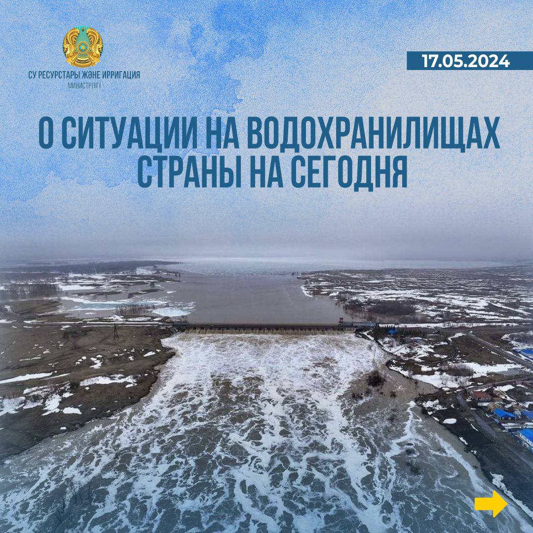 О ситуации на водохранилищах страны на сегодня