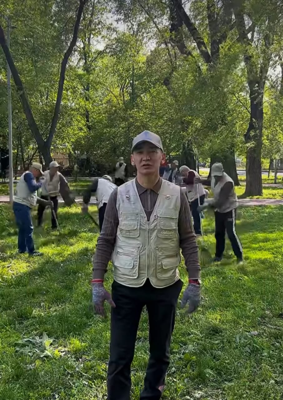 Коллектив рынка "Алматы-1" принял челлендж " Чистый город
